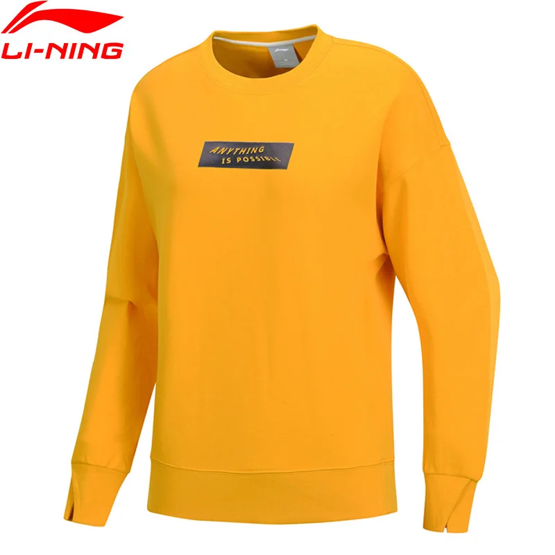 Женский свитер с подкладкой Li Ning спортивные свитера из 80% хлопка 16.5% полиэстера 3.5%