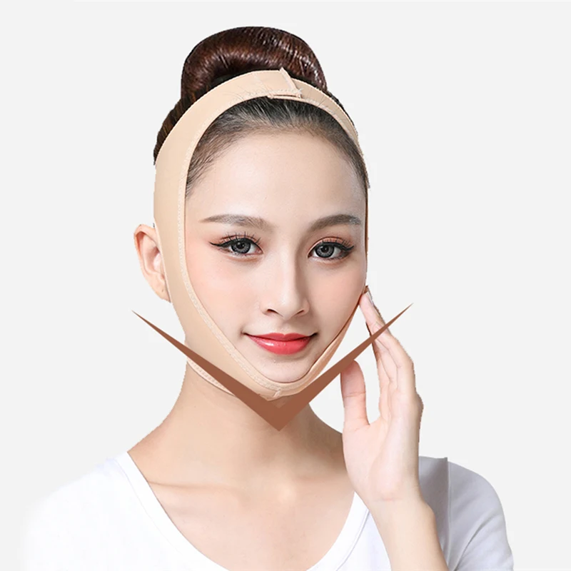 Спящее лицо тонкая физически подтягивающая повязка для похудения и лифтинга