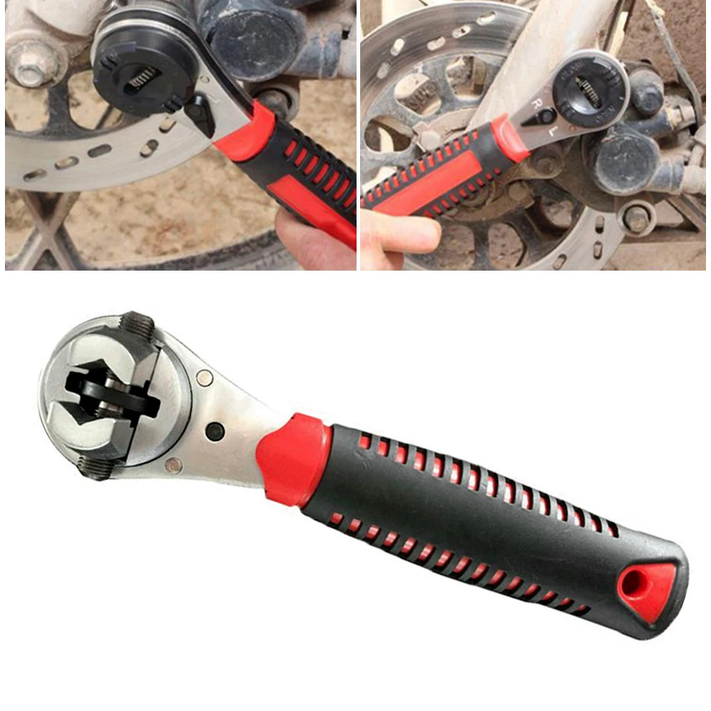 

Регулируемый ключ с храповым механизмом 6-22 мм, многофункциональный динамометрический ключ с изысканной ручкой, высококачественные алюмин...