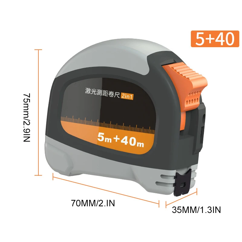 

Electronic Tape Measure LCD Digital Display Multifunction Infrared High-Precision Rangefinder USB Charge Woodworking JDH88
