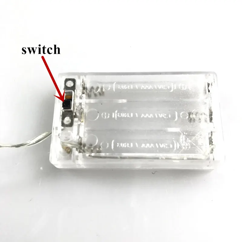 Светодиодная лента SMD3528 2835 для домашнего декора лампа с питанием от 3 батареек AA
