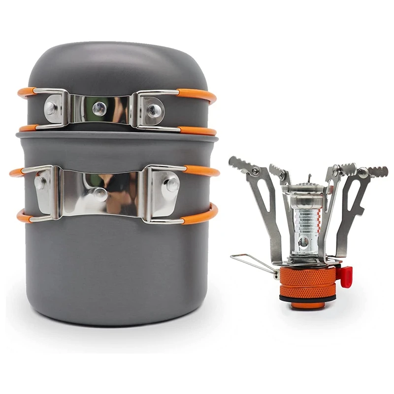 

Портативная туристическая плита, Ультралегкая туристическая плита с пьезозажиганием, уличная портативная плита для пикника, кухонная утва...