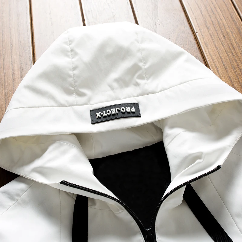 

Spring Autumn Bomber Jacket Men Casual Solid Windbreaker Zipper Thin Hooded Coat Outwear Male Jacket B--39