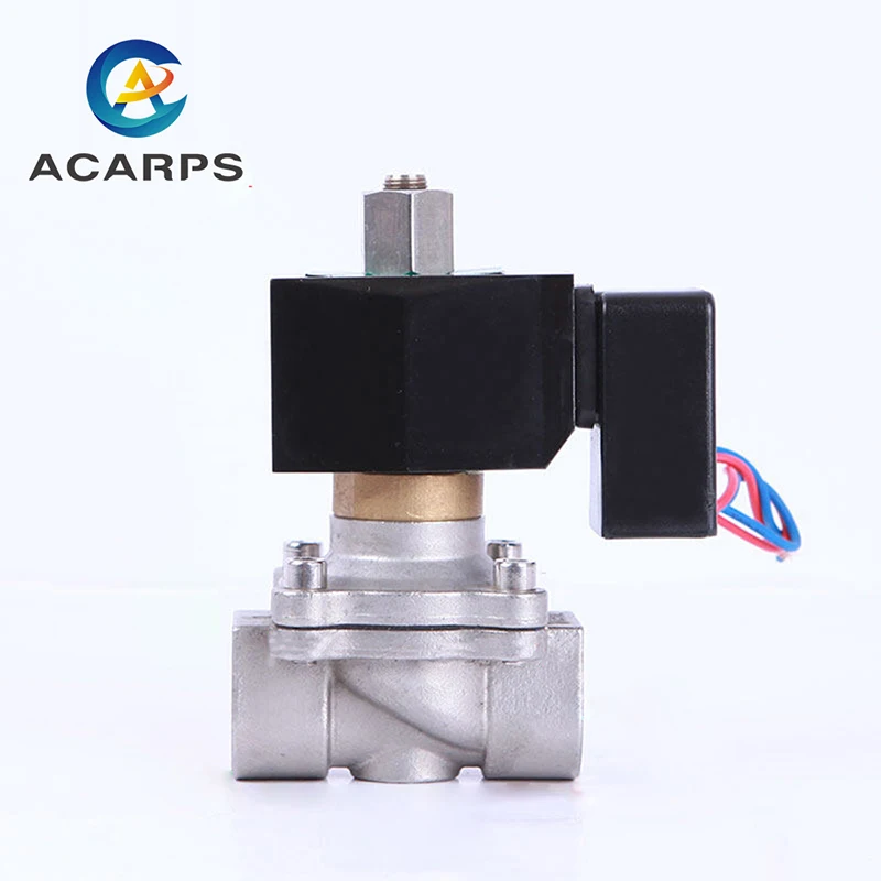 

3/4" Energy Saving Normally Open Stainless Steel Solenoid Valve Switch Valve Water Valve 24 Hours Energize Not Fever