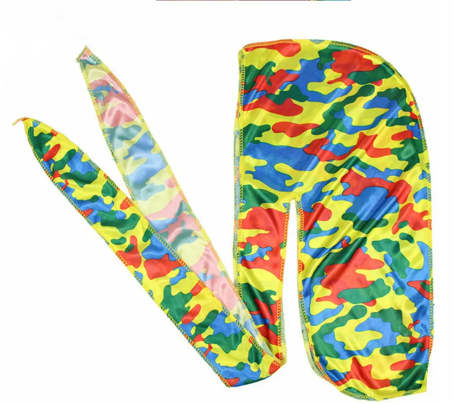 Аксессуары для волос Camo Durag банданы повязка на голову шапки мужчин и женщин