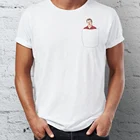 Футболка мужская с коротким рукавом, тенниска для отдыха и парка, крутая майка в стиле Харадзюку, с карманами внутри, уличная одежда, новинка