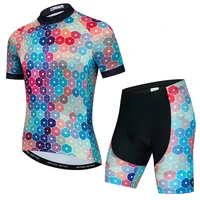 weimostar 2022 pro cycling jersey set men summer mountain bike clothes anti uv cycling clothing suit short sleeve bicycle wear