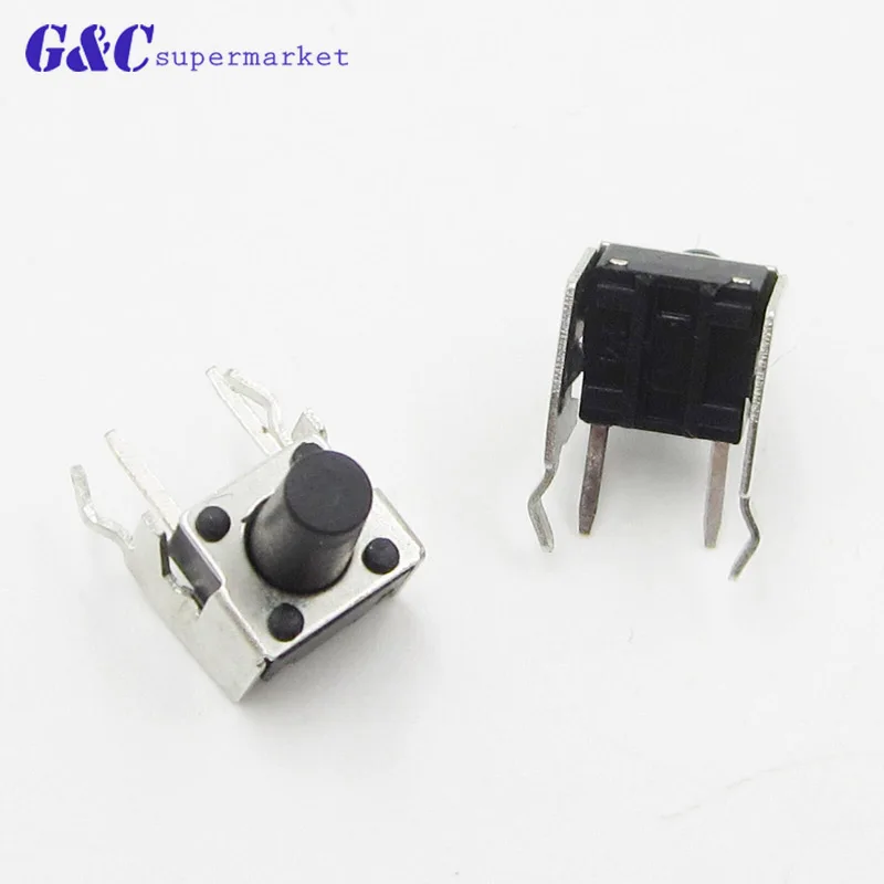 50/100 шт Средний 2 контакта 6x6x9мм 2PIN dip Такт кнопочный переключатель Микро ключ
