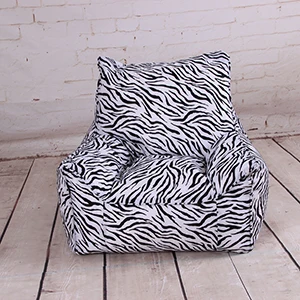 Velvet-Zebra Кресло мешок диван для отдыха стулья сиденье мебель для гостиной без заполнения ленивая подушечка на сиденье Beanbags Levmoon Beanbag стул оболочки - Цвет: Velvet-Zebra