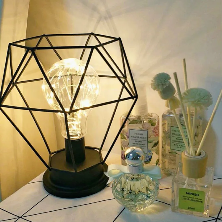 

Инс лампа медный провод Светильник комната спальня девушка сердце фоновый Светильник Настольный Ночник светильник декоративный аккумулят...