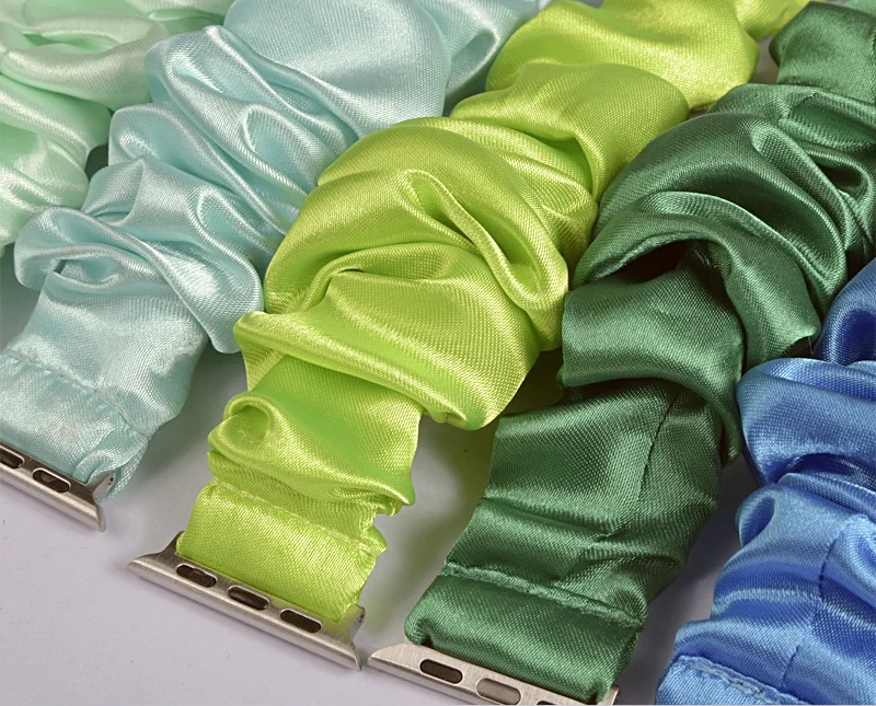 Scrunchie Elastic Strap for apple watch 5 band 44mm 40mm women watchband bracelet for series 5 4 3 for iwatch band 38mm 42mm 38