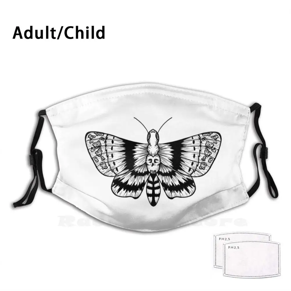 

Моющаяся маска для рта с фильтром против пыли и рисунком мочи от ведьмы