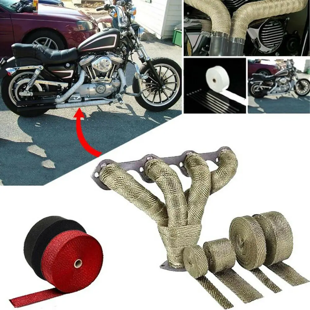 

5 Meter Exhaust Manifolds Wraps Motorcycles Virgin Fiberglass Accessories