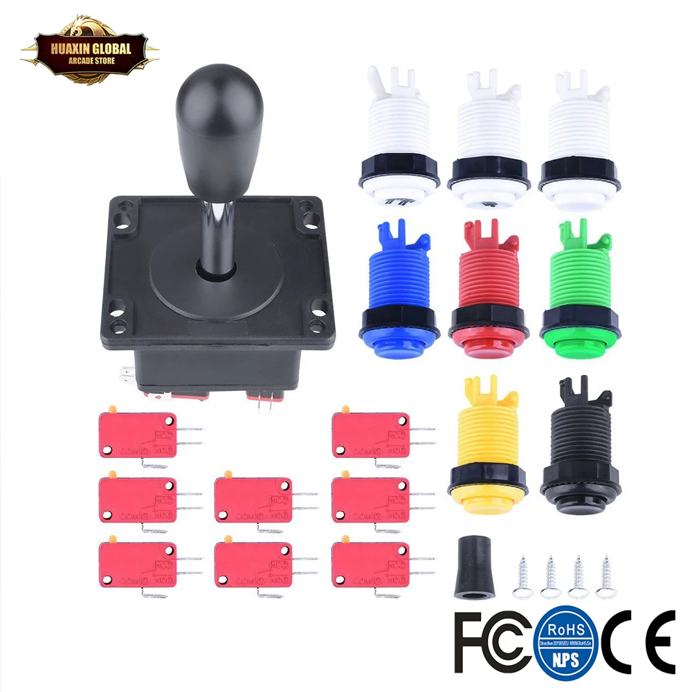 Аркадные части пряди комплект Longruner аркадные аксессуары с 1 джойстиком 8