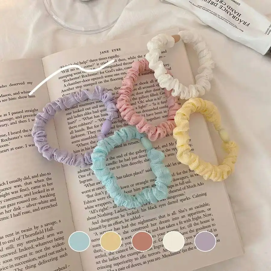 

1 Pc Scrunchies Hair Ring Candy Color Hair Ties Rope Autumn Winter Women Ponytail Hair Accessories Girls Hairbands Gifts