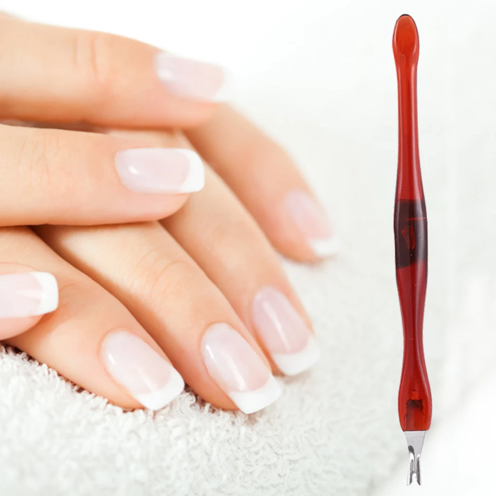 

1PCS Stainless Steel Cuticle Pusher Nail Art Fork Manicure Tool For Trim Dead Skin Fork Nipper Pusher Trimmer Cuticle Remover