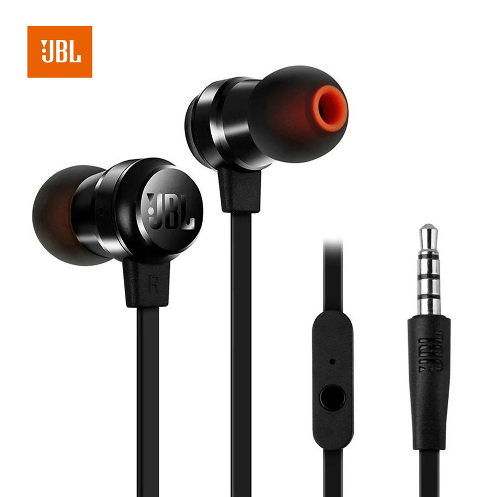 JBL T280A + 3 5 мм проводные наушники с громкой связью наушники-вкладыши Fone De Ouvido Bass Music