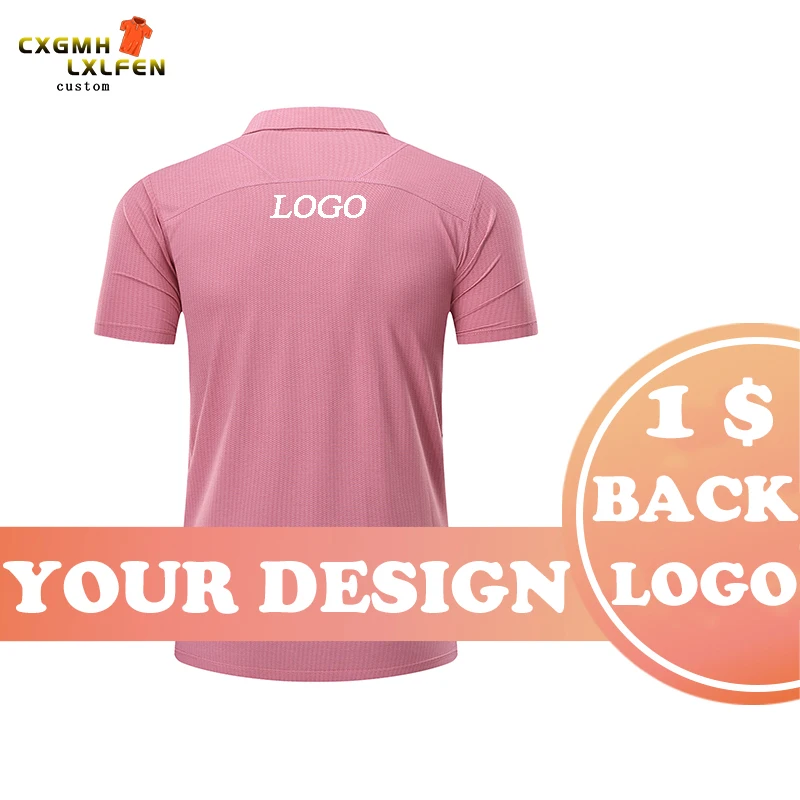 Рубашка поло 7 видов цветов изготовленным на заказ логосом с коротким рукавом