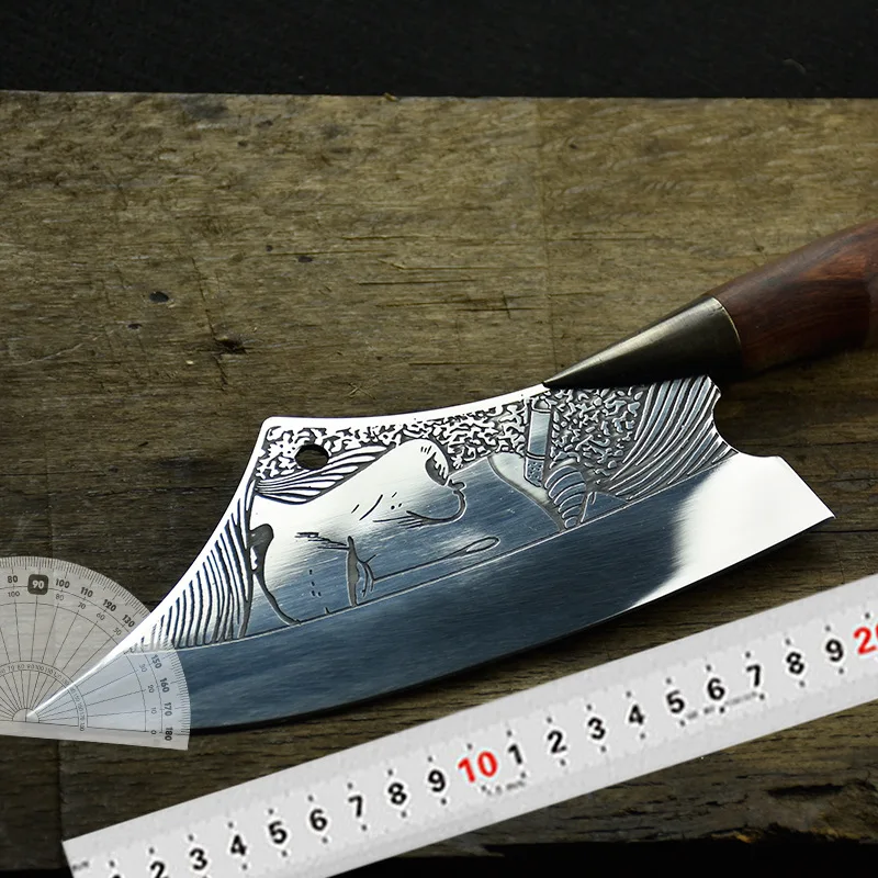 

Handmade Forged Kitchen Knife Retro Slicing Knife Sharp Chef Knife Household Ladies Small Kitchen Knife 7Cr17MOV