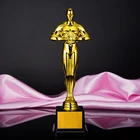 Трофей с бесплатной надписью, награда лучшего актера, спортивный сувенир с золотым покрытием, праздничные подарки