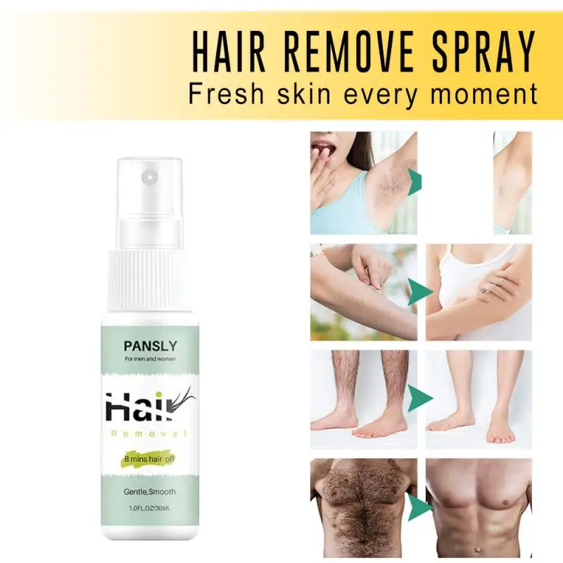 

1pc 30ml Hair Removal Back Arms Armpits Waist Hair Removal Fast Body Gentle Moisturizing Depilya Spray Body Care Unisex