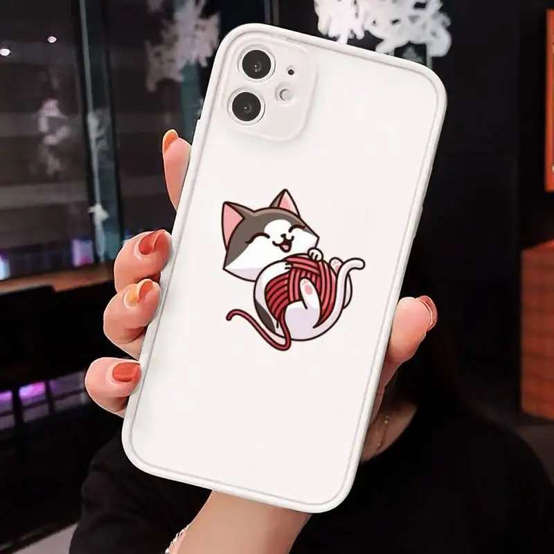 

Creativity Cute Cartoon Animal Phone Case Matte For iPhone 12 Mini 11 Pro XR XS Max 7 8 Plus X Hard PC Back Cover