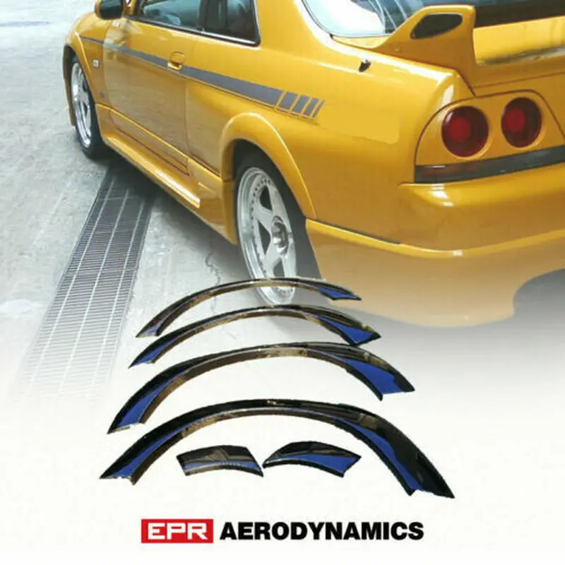 Для Nissan R33 Skyline GTS 400R стиль углеродное волокно глянцевая отделка передние и задние