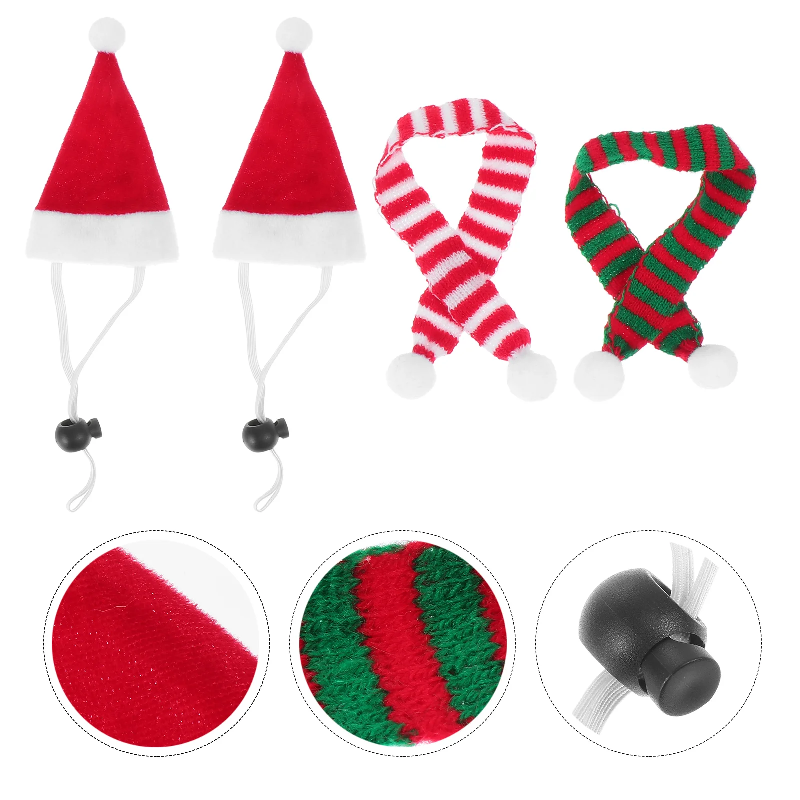 

4 шт., головной убор с Санта Клаусом для домашних животных