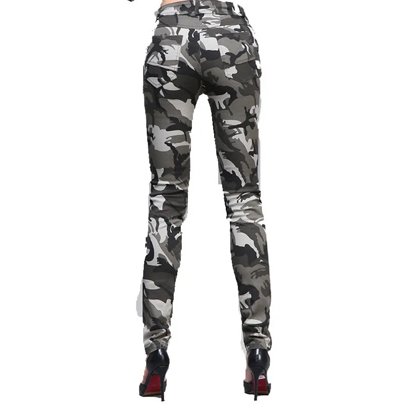 Брюки-карго женские камуфляжные повседневные хлопковые брюки армейского