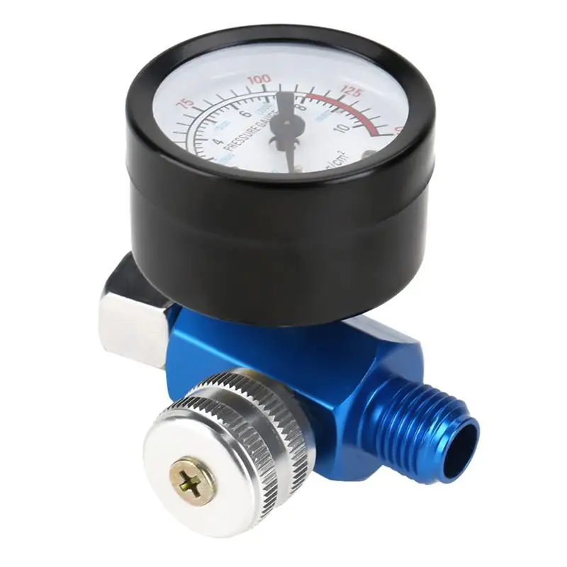 

1/4 Inch Air Pressure Regulator Pressure Gauge Pneumatic Tool Accessory G1/4 Inch Thread Port 0-10BAR 0-150PSI