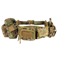 yakeda molle military outdoor hunting cs game multi color police force extendable velcro shootout tactical belt
