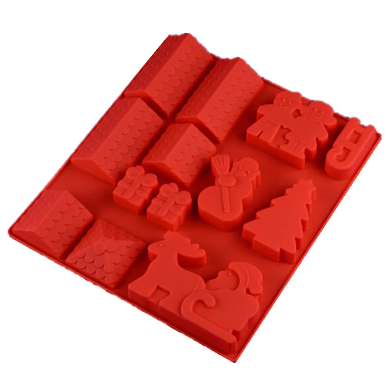 

Сделай Сам, креативные рождественские Имбирные домики, силиконовые формы для мыла, сделай сам, ручная работа, искусственные украшения