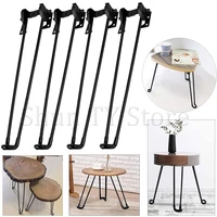 24 pcs iron table folding furniture legs hairpin laptop desk coffee table folding feet heavy duty metal table feet hardware
