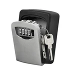 4 цифры по ценам от производителя Комбинации Сейф для хранения ключей замок с ключом коробка настенный магнитный Алюминий брелок для ключей из безопасного хранения водонепроницаемая коробка