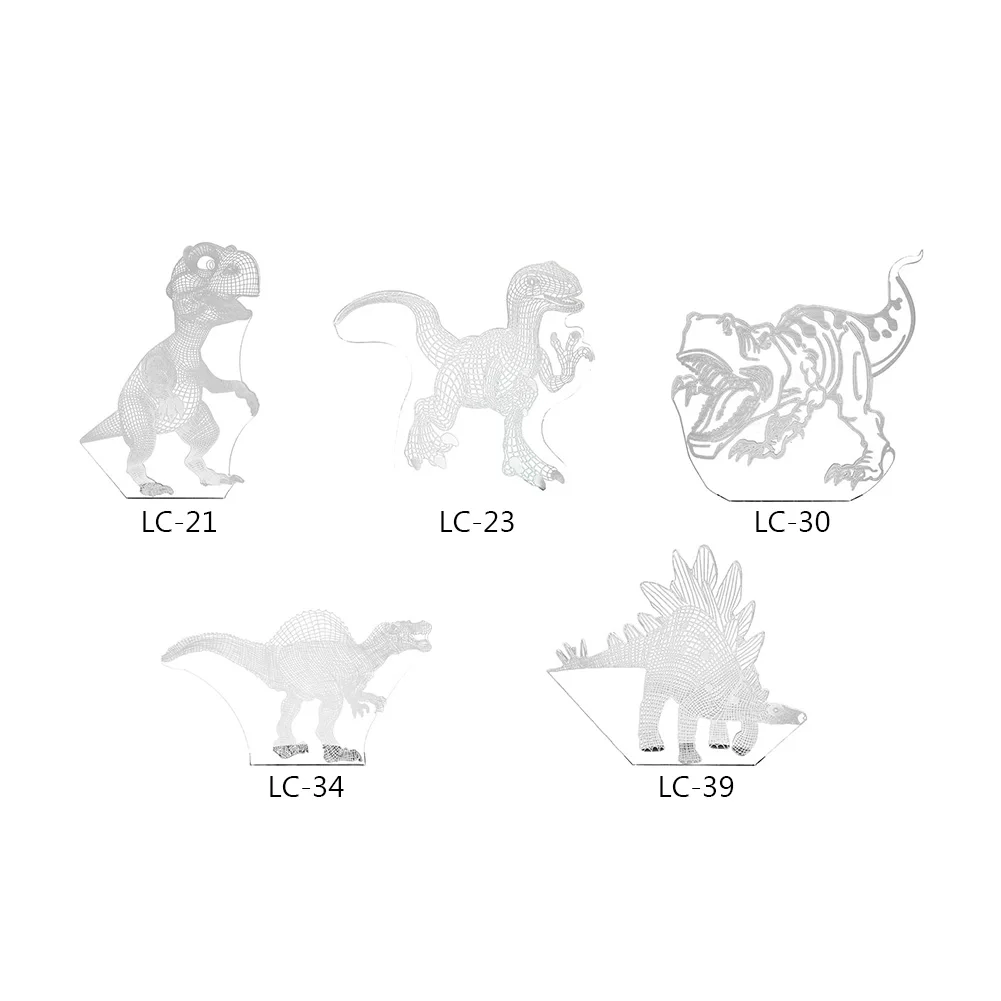 Светодиодный ночсветильник в виде динозавра цветная Настольная лампа с