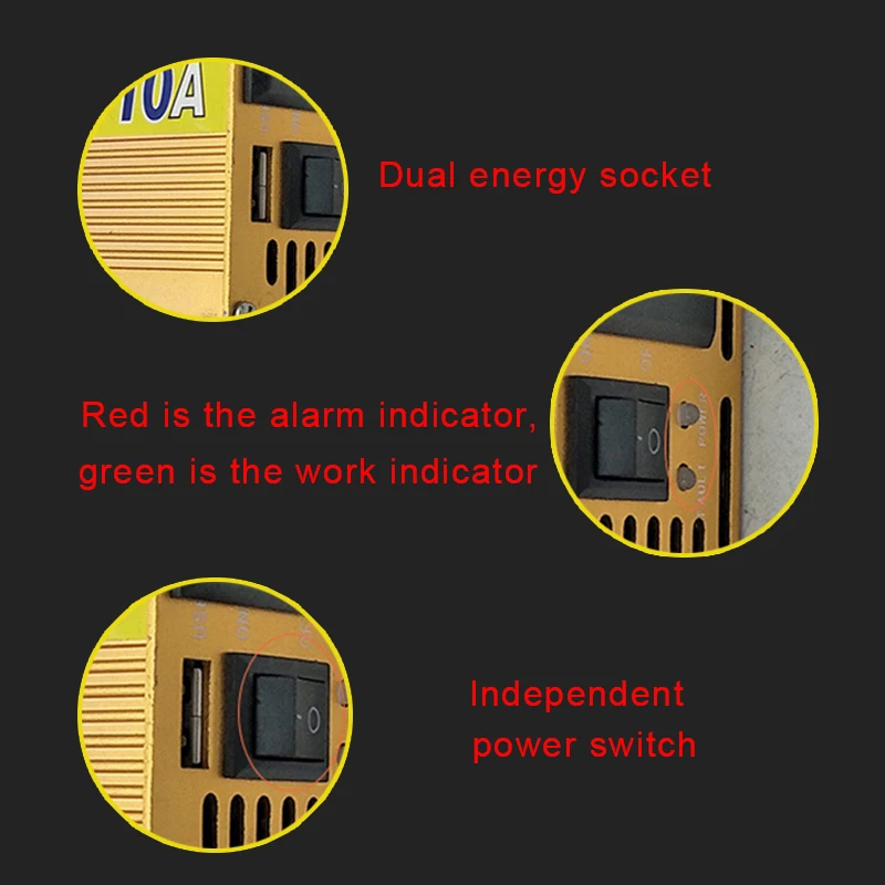 Модифицированный инвертор синусоидальной волны 1000 Вт/2000 Вт/3000 Вт