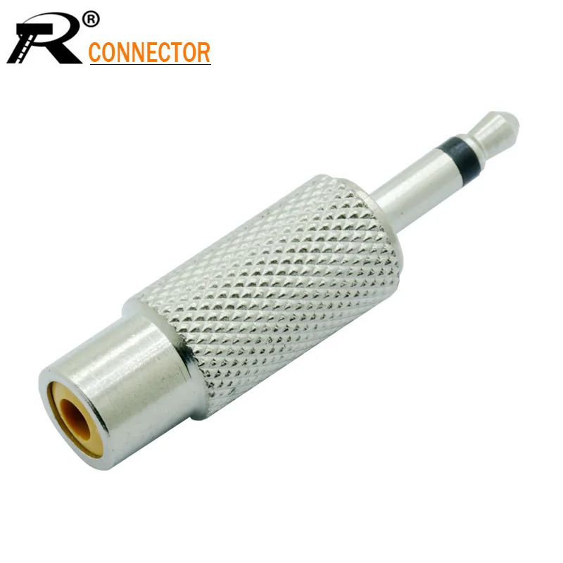 1 шт. разъем 3 5 мм моно штекер к разъему RCA высококачественный переходник