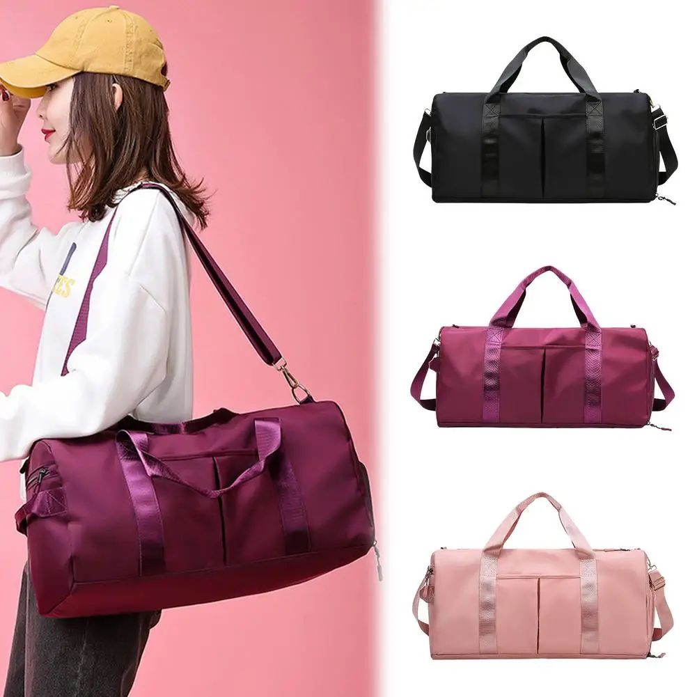 

Gym Bag Large - Workout Sports Bag With Wet Pocket And Shoes Compartment Travel Duffel Bag For Men And Women Waterproof Lightw