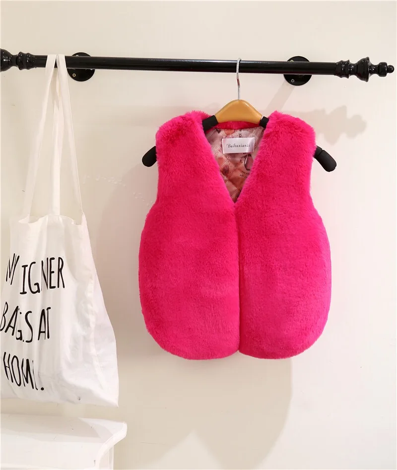 Новая одежда из кроличьего меха для девочек пальто искусственного лисьего