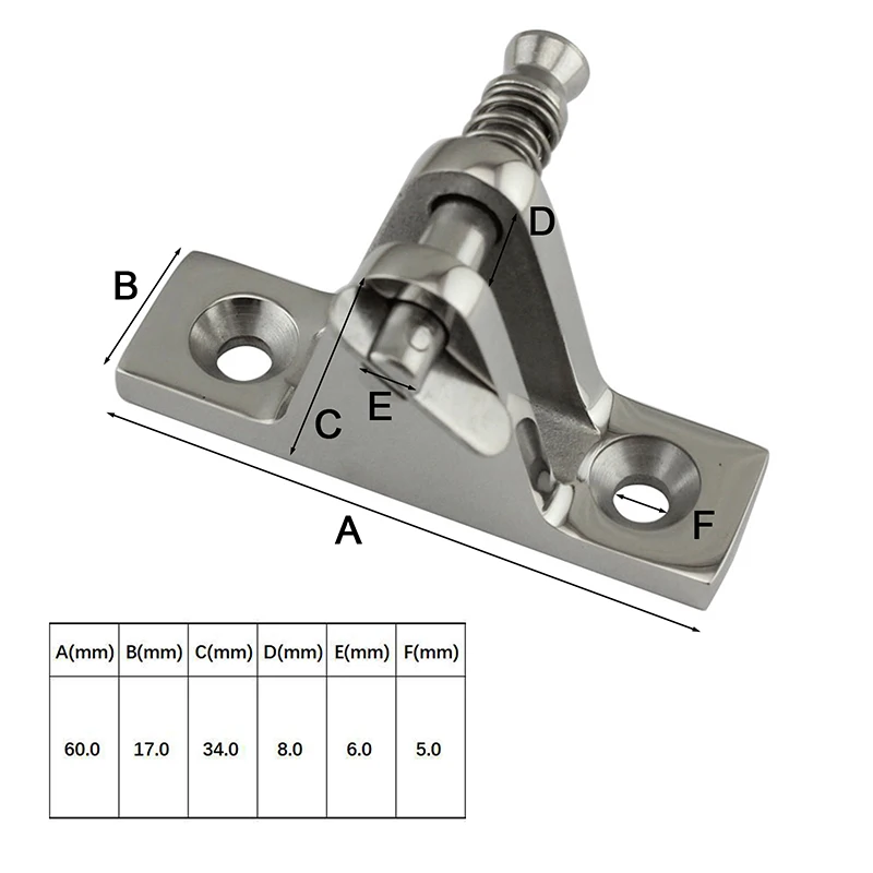 

Marine Stainless Steel Deck Hinge - Bimetal Top Boots Sunshade Fixing And Installation Accessories