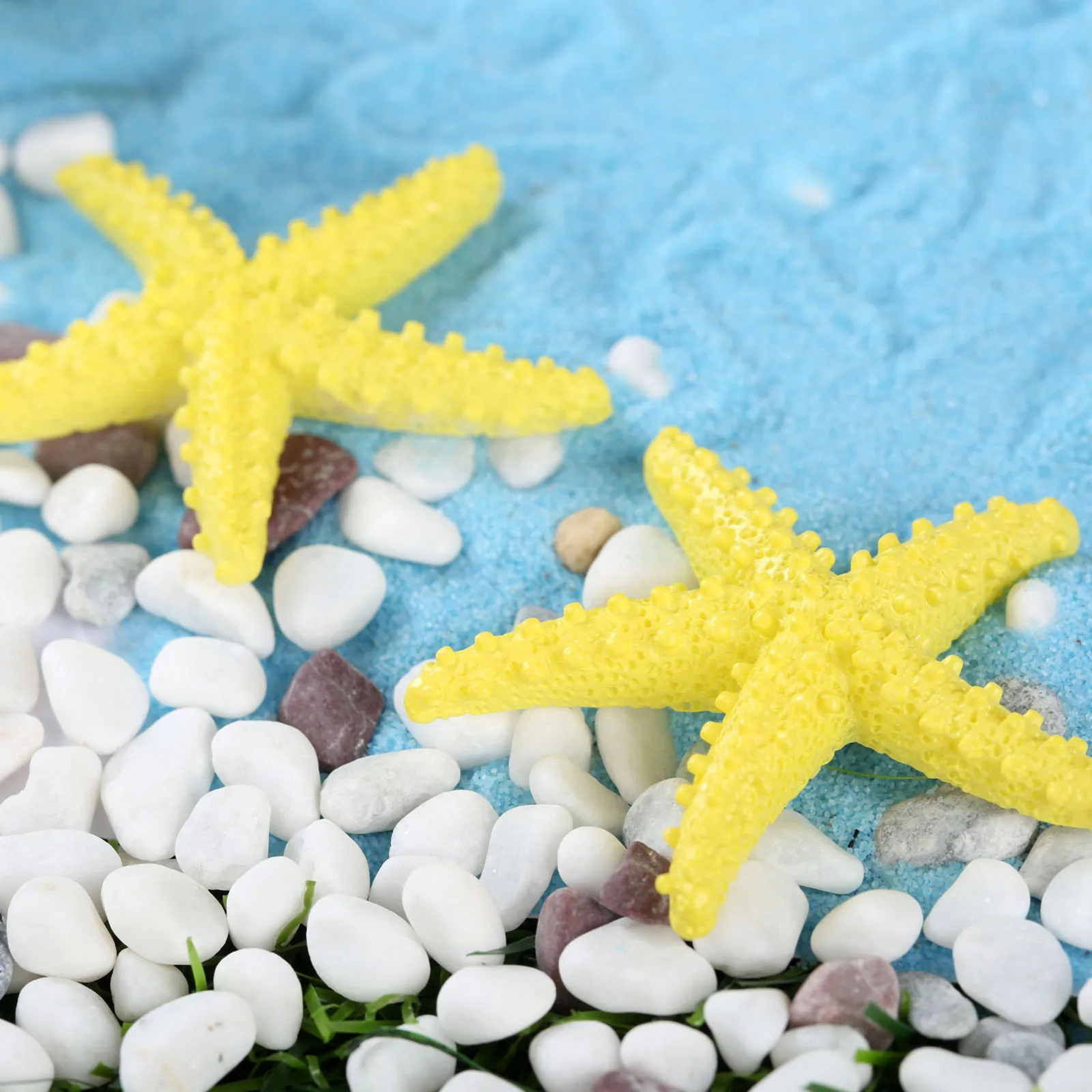 Yellow Starfish Мини искусственный пляжный стул микро Фея садовая фигурка миниатюрный/Террариум/украшение для кукольного домика орнамент DIY аксессуары - Цвет: Yellow Starfish