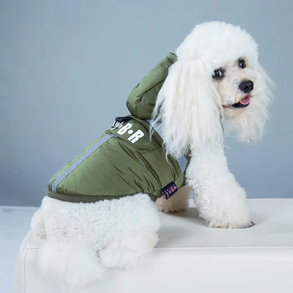 Одежда для собак осень и зима новинка светоотражающее водонепроницаемое