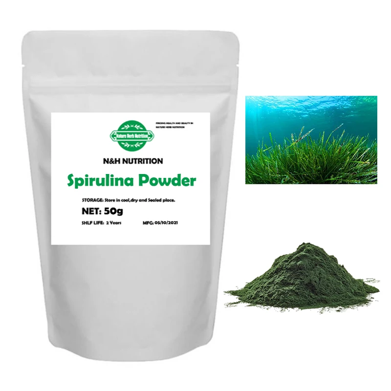 

Pure Nature Organic Spirulina Powder For Face Mask/Hair Removal Detoxifying Antioxidant Anti-inflammatory Brightening