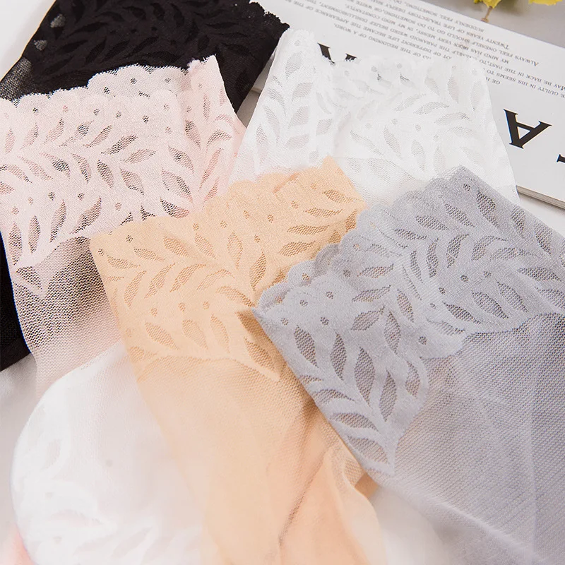 Женские сексуальные сетчатые шелковые носки прозрачные нейлоновые короткие с