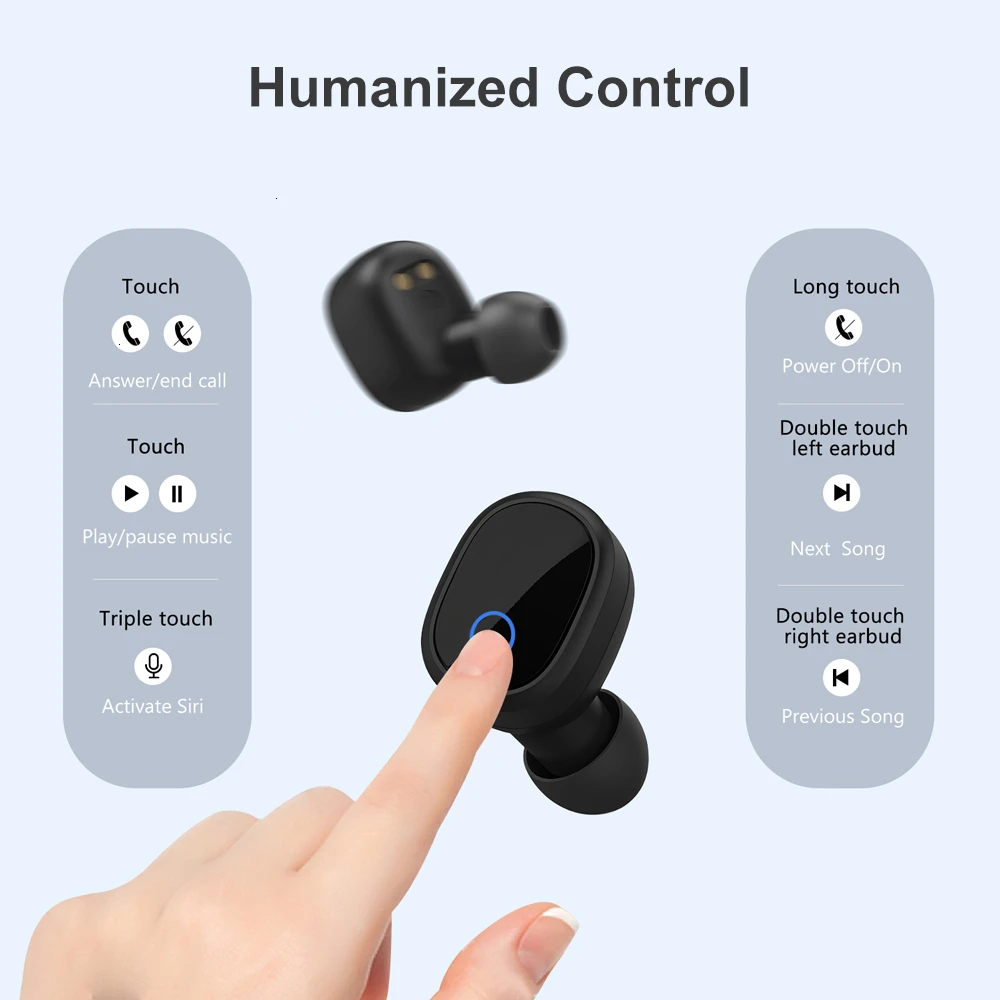 Наушники WarmSea TWS Bluetooth 5,0, отличное качество звука, беспроводные наушники, гарнитура, спортивные наушники