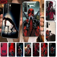 deadpool black soft cover the pooh for huawei nova 8 7 6 se 5t 7i 5i 5z 5 4 4e 3 3i 3e 2i pro phone case cases