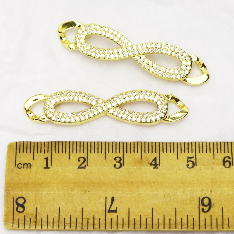 

10Pcs 8 shape pendant Connector Charms Jewelry Accessories Jewelry pendant Gift Mix color jewelry Pendant 8393