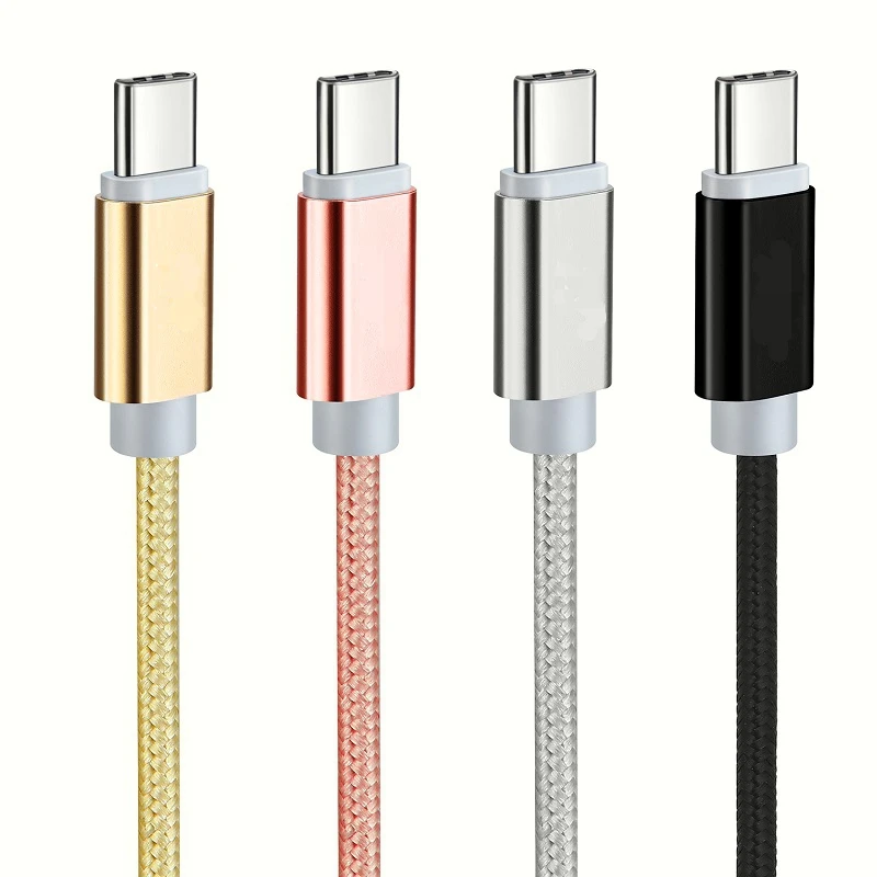 10 шт./лот USB Type C кабель 1 м 5 2 плетеный для быстрой зарядки и передачи данных Samsung S10