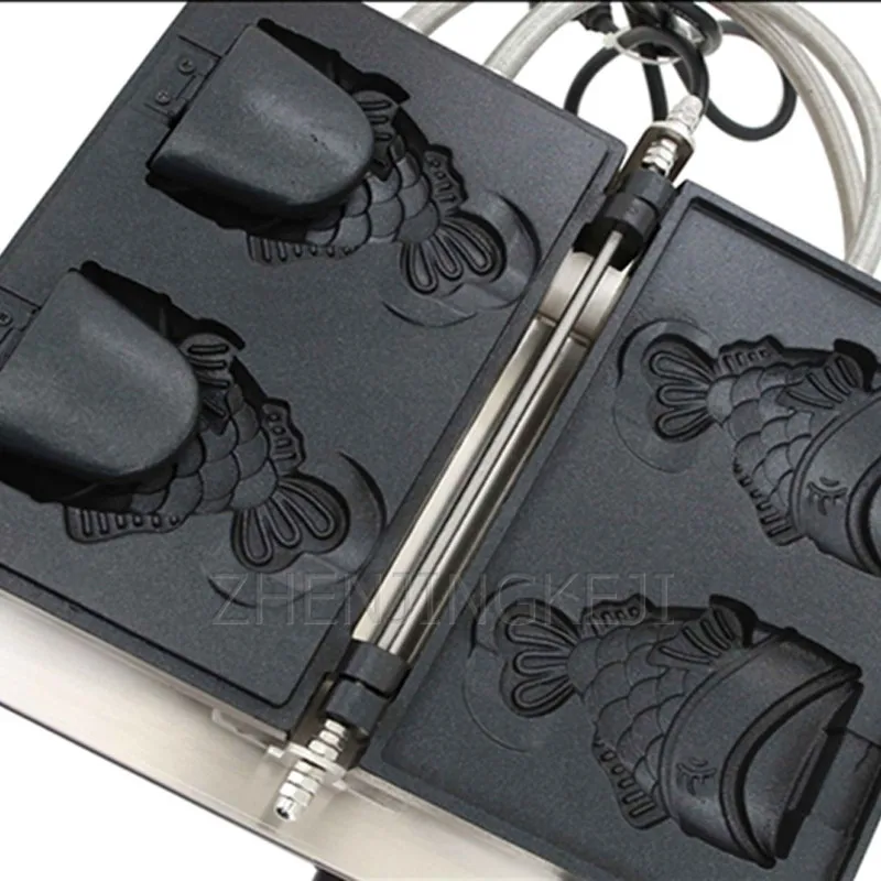 

Fish Cake Machine 220V/110V Waffle Maker Single Head Stainless Steel Japanese Taiyaki New Ice Cream Biscuits Scones Commercial