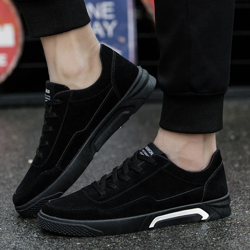 Мужские замшевые туфли на шнуровке красно-серые или черные повседневные